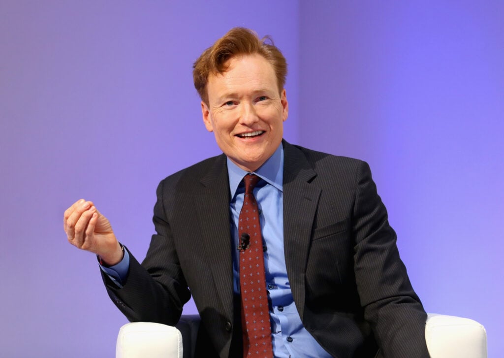 Conan O'Brien speaks onstage during TBS Night Out at The New Museum on May 17, 2016 in New York City. 